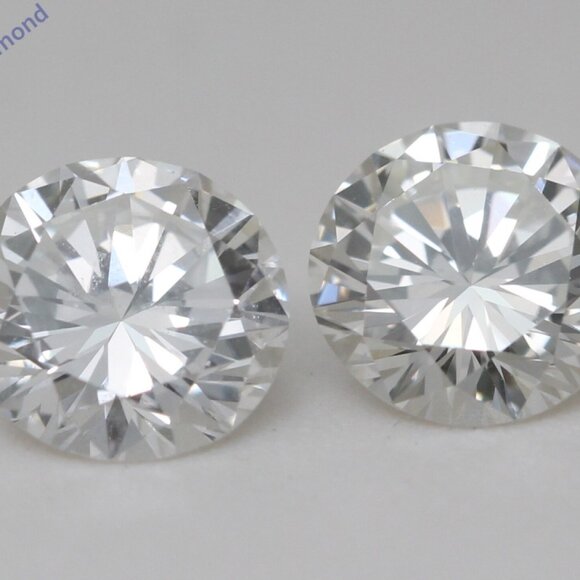 A Pair Of Round Loose Diamonds (1.89 Ct F G Vs1 Vvs2) Igl C47004121